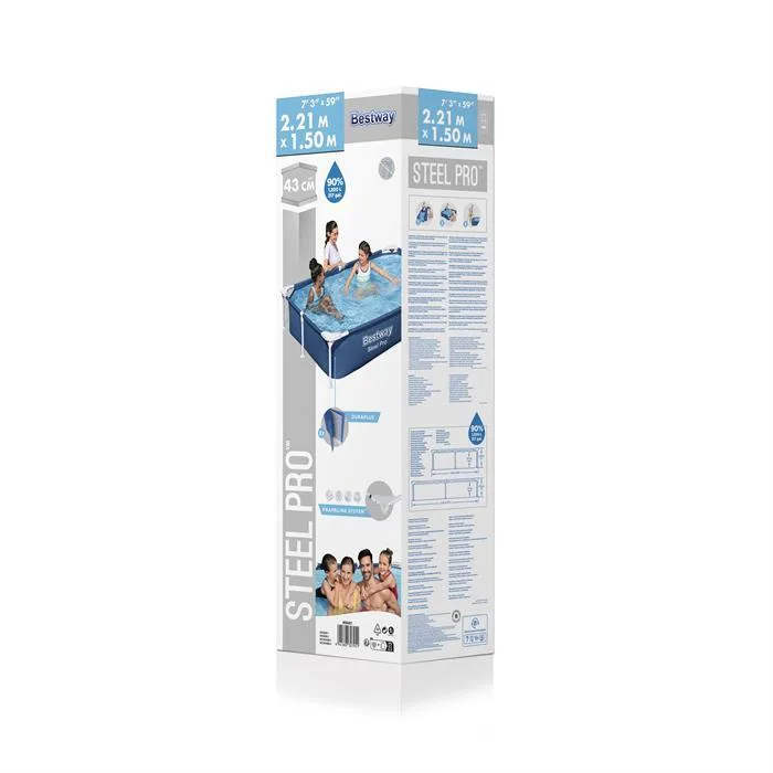 Каркасный бассейн Bestway Steel Pro 221х150х43см, 1200л (56401 BW)