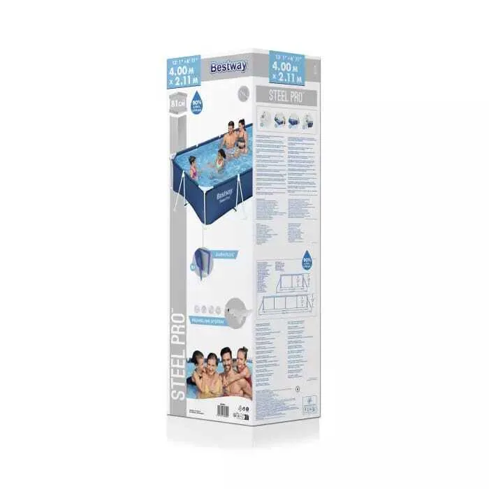 Каркасный бассейн Bestway Steel Pro 400х211х81см, 5700л (56405 BW)