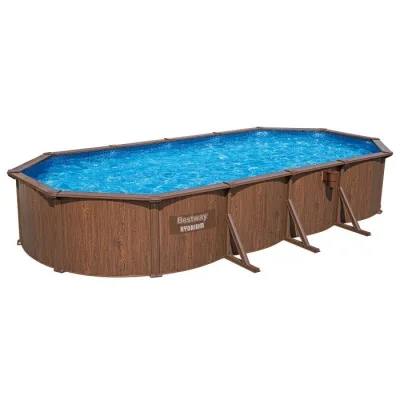 Каркасный бассейн Bestway 732х366х130см, композит, 27090л, песч.фил.-нас. 5678л\ч, лестн, тент, подст, дисп
