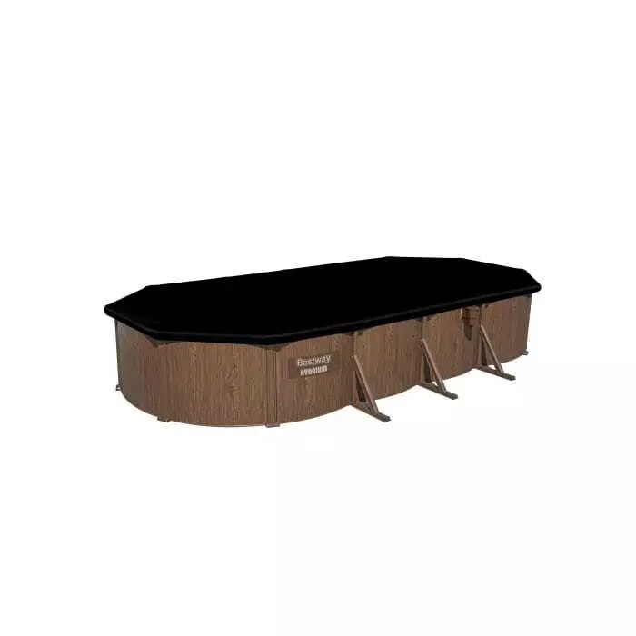 Каркасный бассейн Bestway 732х366х130см, композит, 27090л, песч.фил.-нас. 5678л\ч, лестн, тент, подст, дисп