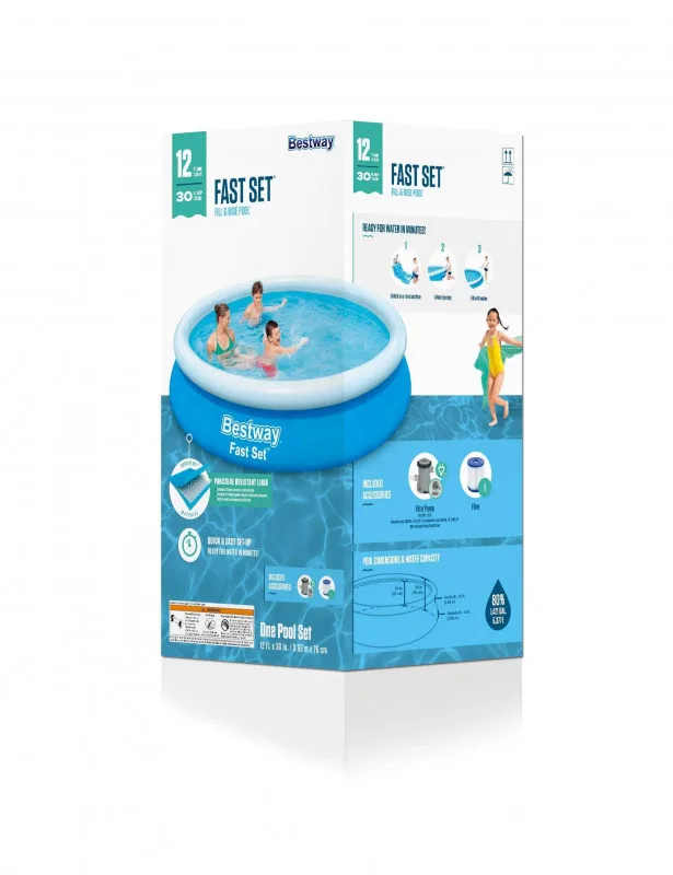 Бассейн Bestway Fast Set 305х76см, 3800л, фил.-насос 1249л/ч (57270 BW)