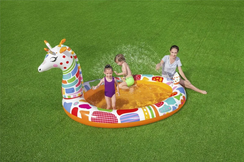 Детский надувной бассейн Bestway 266x157x127см "Веселый жираф" с разбрыз., 220л, от 2 лет