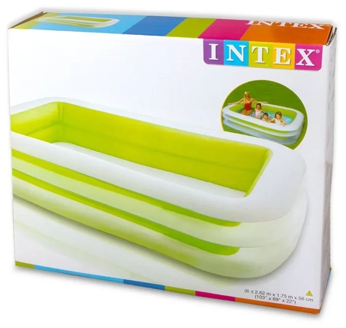 Детский надувной бассейн Intex 262х175х56см "Ванна" 770л, от 6 лет