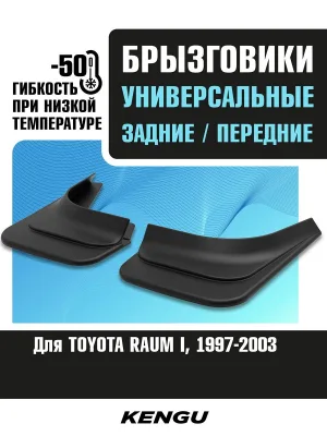Брызговики универсальные (комплект 4 шт.) для TOYOTA RAUM I (1997-2003) / Тойота Раум