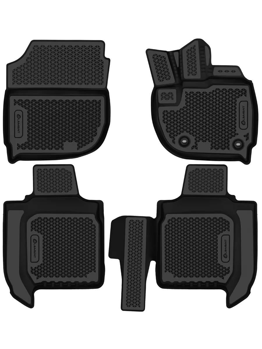 Коврики 3D в салон ЭВА для HONDA Vezel 2013-2021 внедорожник 5 дв. правый руль Element 4 шт. полиуретан / Хонда Везел