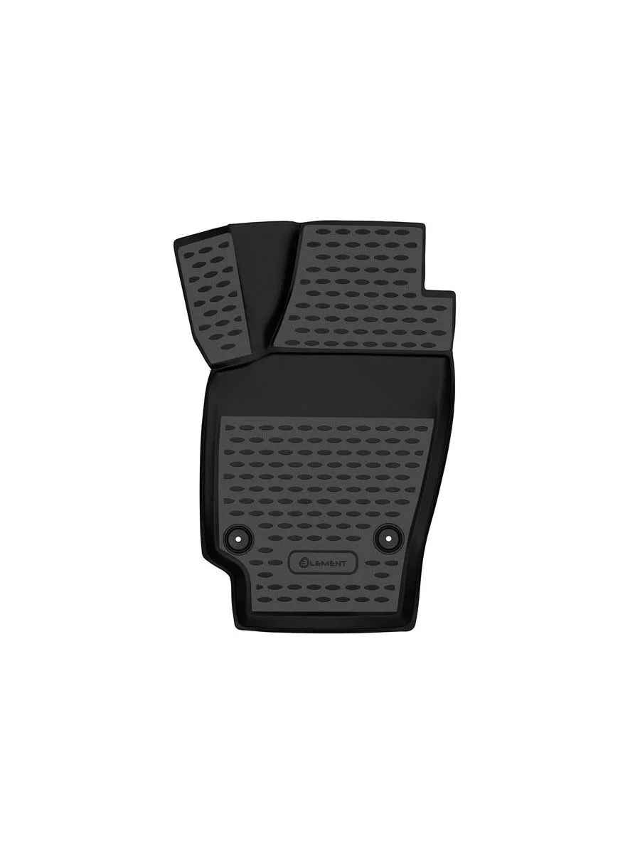 Коврик 3D в салон для VW Polo (V, Vp) 2009-2020, передний левый, 1 шт. сед. (полиуретан) / Фольксваген Поло