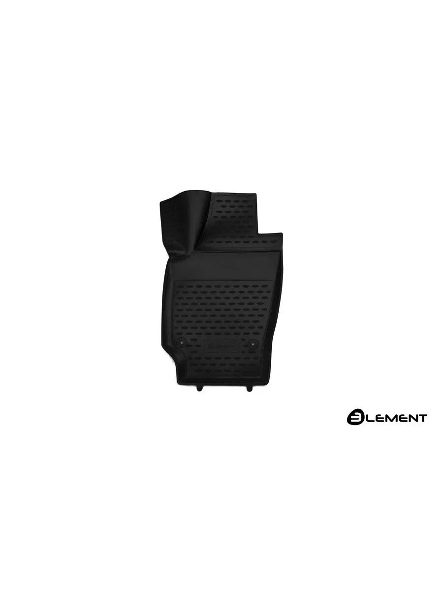 Коврик 3D в салон для VOLKSWAGEN Polo (V, Vp) 2009-2020, передний левый, хб., 1 шт. (полиуретан) / Фольксваген Поло