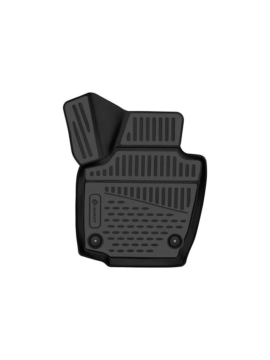 Коврик 3D в салон для SKODARapid (I, Iр, II), 2013-2020, 2020-, передний левый, 1 шт. (полиуретан) / Шкода Рапид