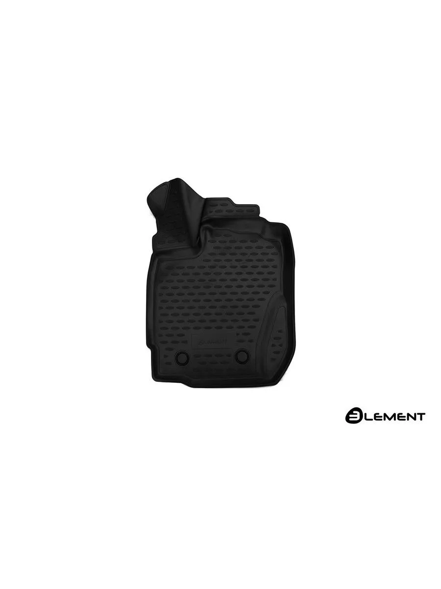 Коврик 3D в салон для RENAULT Duster (Ip), 2015-2021, с ручкой для дистанционного открытия лючка бензобака, передний левый, 1 шт. (полиуретан) / Рено