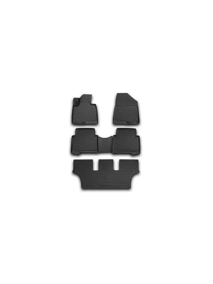Коврики 3D в салон HYUNDAI Grand Santa Fe, 2013- 5 шт. (полиуретан) / Хендай Санта Фе