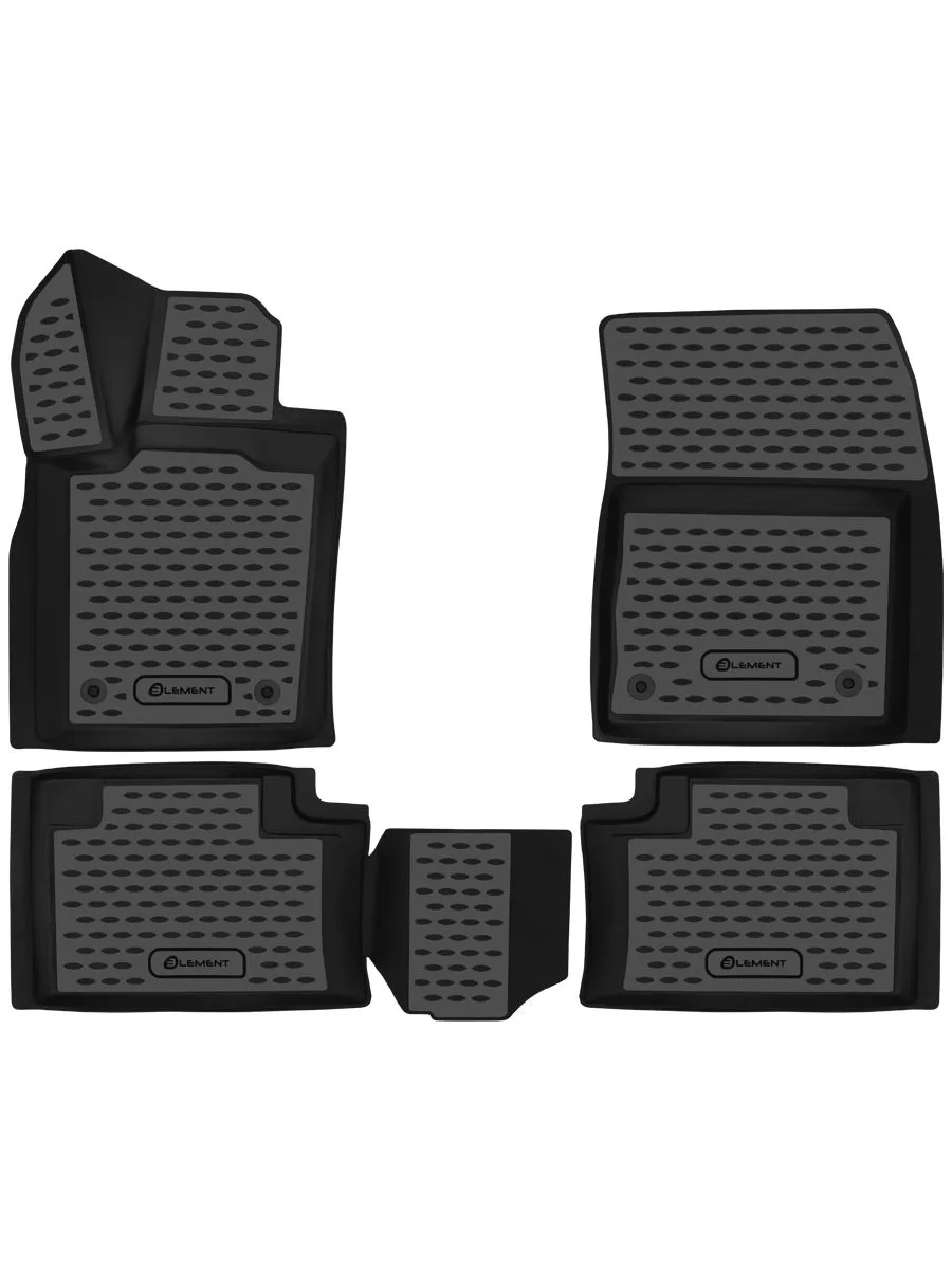 Коврики 3D в салон JEEP Grand Cherokee, 2014 -, 4 шт. (полиуретан) / Джип Гранд Чероки