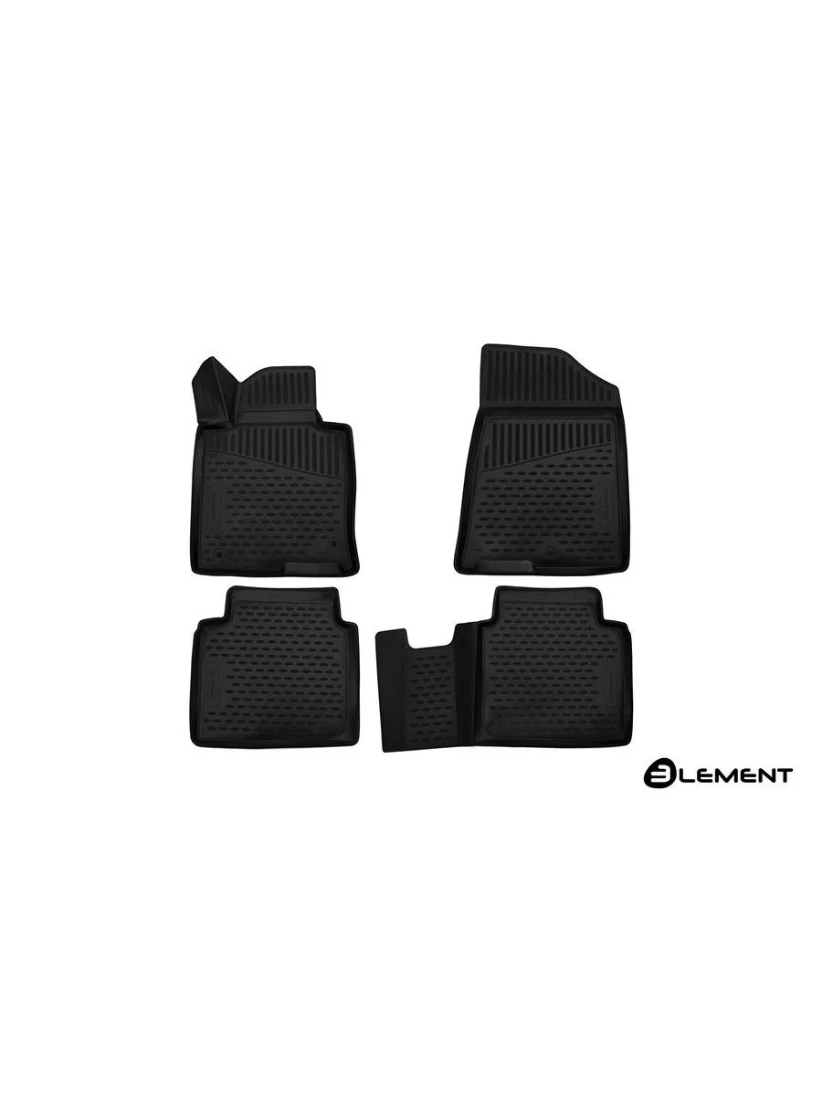 Коврики 3D в салон HYUNDAI Sonata 2017, 09/2017-, сед., 4 шт. (полиуретан) / Хендай Соната