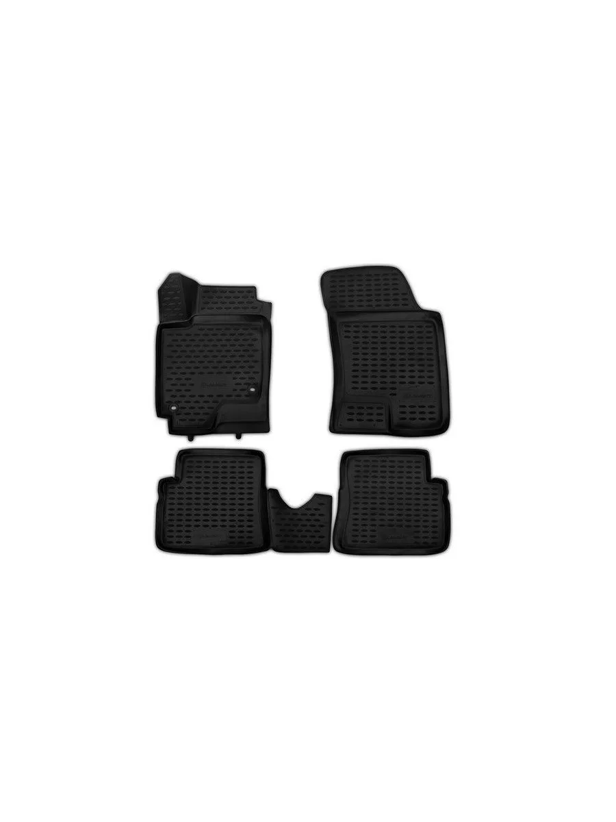 Коврики 3D в салон HYUNDAI Getz 2002-, 4 шт. (полиуретан) / Хендай Гетц