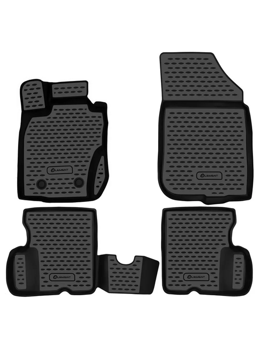 Коврики 3D в салон RENAULT Duster 4WD, 2011-2015, 4 шт. (полиуретан) / Рено Дастер