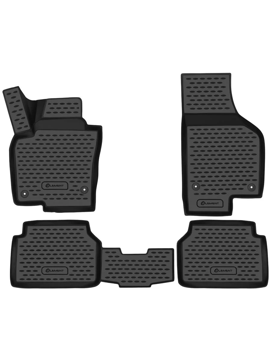 Коврики 3D в салон VW Tiguan 10/2007-2016, 4 шт. (полиуретан) / Фольксваген Тигуан