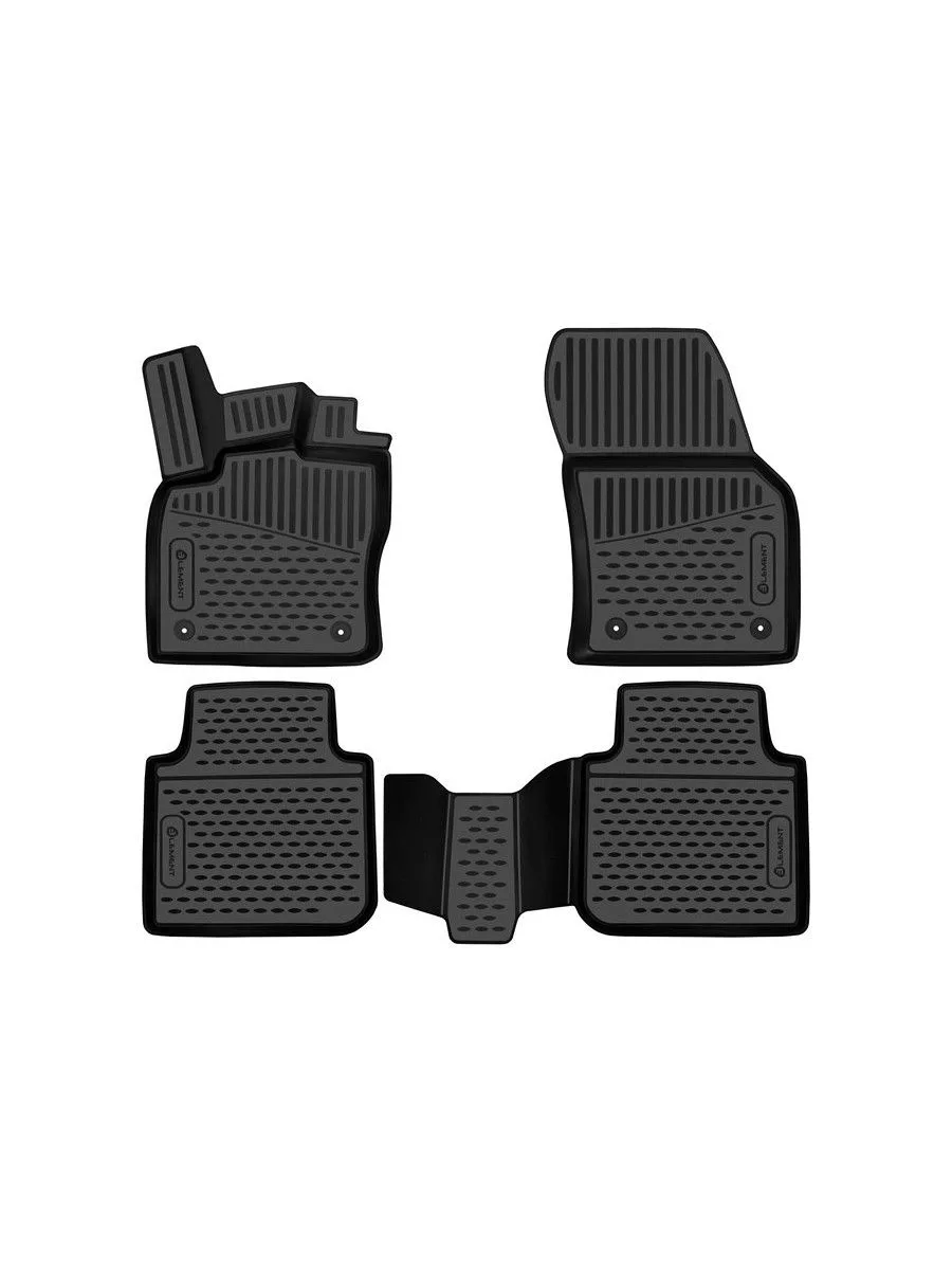 Коврики 3D в салон SKODA Kodiaq, 2016-2023, (I, Ir) 4 шт. (полиуретан) / Шкода Кодиак