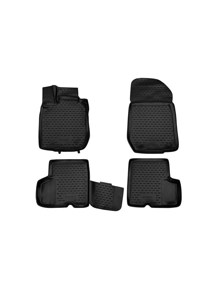 Коврики 3D в салон RENAULT Logan 2004-2009, 2010-2014, 4 шт. (полиуретан) / Рено Логан