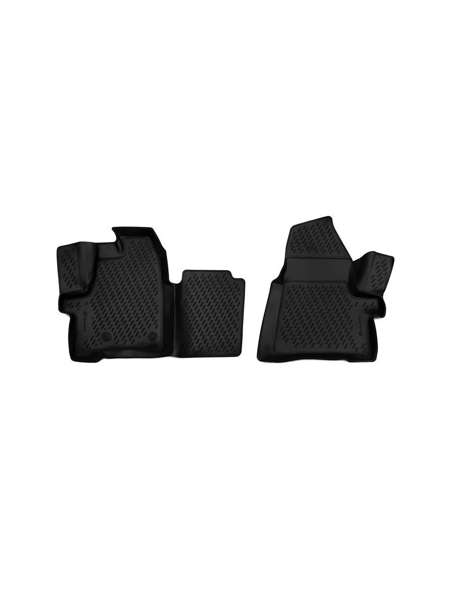 Коврики 3D в салон FORD Tourneo Custom (1+1 seats), 2013- , 2 шт. (полиуретан) / Форд Турнео кастом