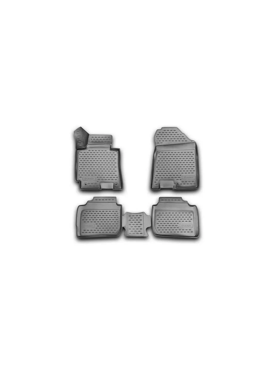 Коврики 3D в салон KIA Cerato, 2013-2018, 4 шт. (полиуретан) / Киа Серато
