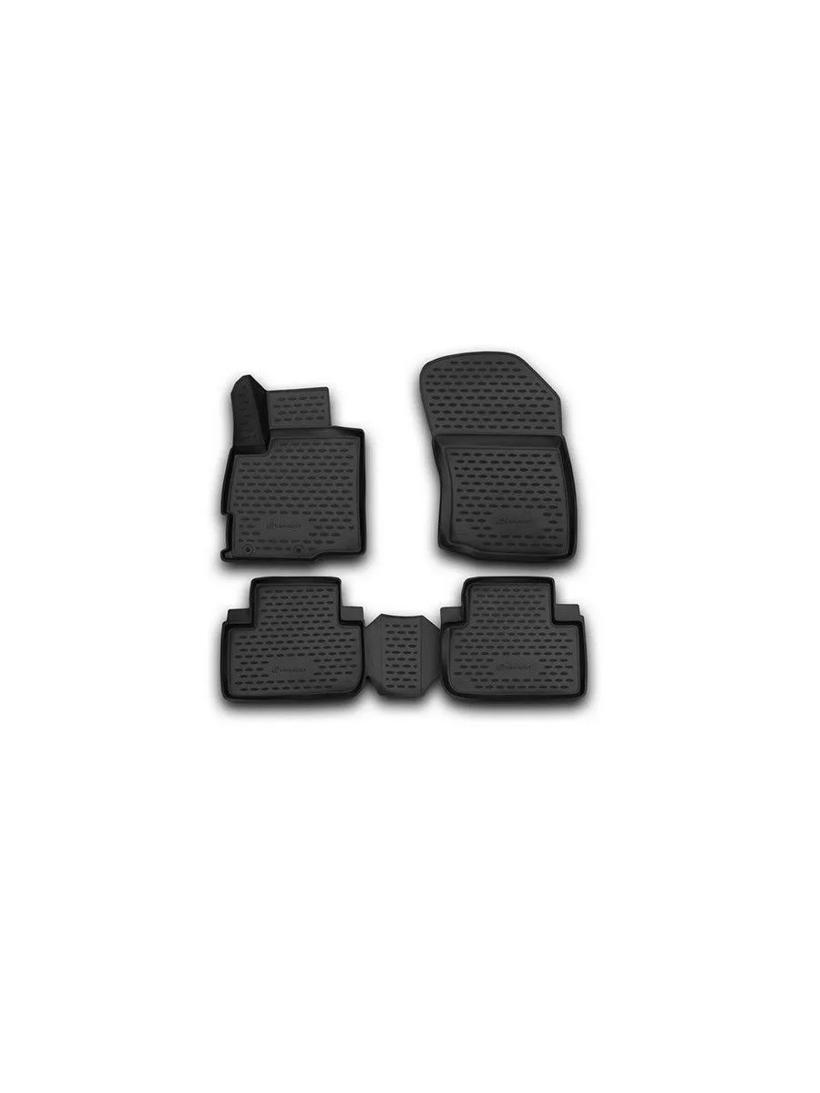 Коврики 3D в салон MITSUBISHI Outlander, 2012-2015, 2015-, 2 WD, 4 WD, 4 шт. (полиуретан) / Митсубиси Аутлендер