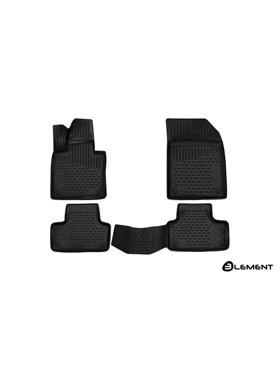 Коврики 3D в салон VOLVO XC60, 2017-, SUV, 4 шт. (полиуретан) / Вольво ХС60