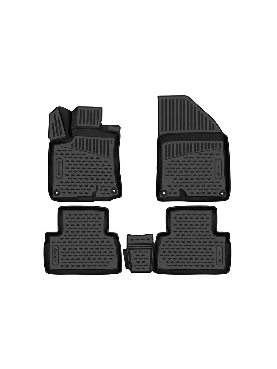 Коврики 3D в салон для GEELY Coolray (I) 2019-2024 /I рест. 2023- / Belgee X50 2023 кросс, 4шт. (полиуретан) / Джили Кулрей