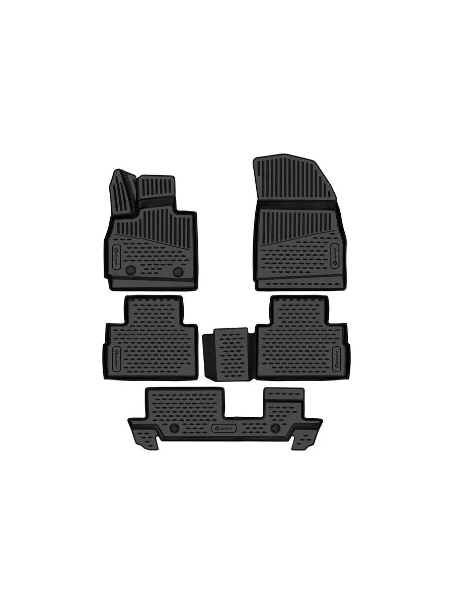 Коврики 3D в салон для CHERY Tiggo 9 (I) 2024 - 5шт. (полиуретан) / Черри / Черри Тигго 9