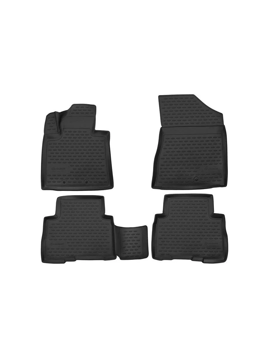 Коврики 3D в салон для KIA Sorento (IIr), 2012-2021, 4 шт. (полиуретан) / Киа Соренто