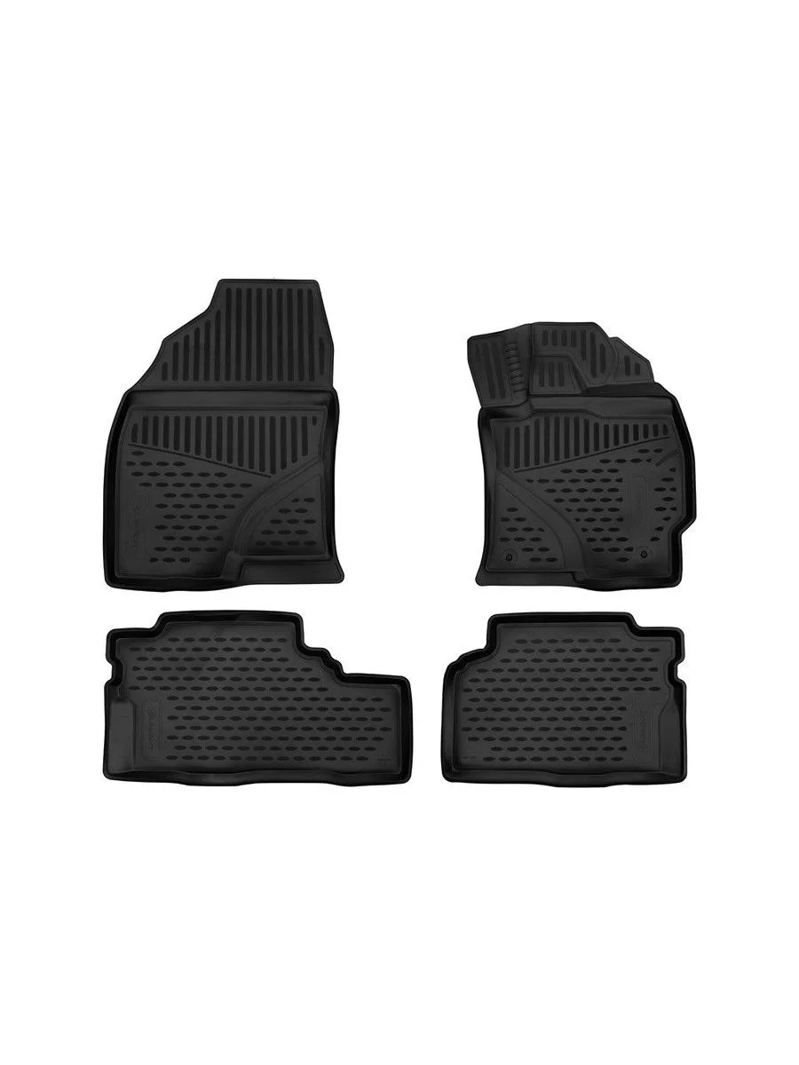 Коврики 3D в салон для TOYOTA Prius Alpha, 2012-н.в., правый руль 4 шт. (полиуретан) / Тойота Приус альфа