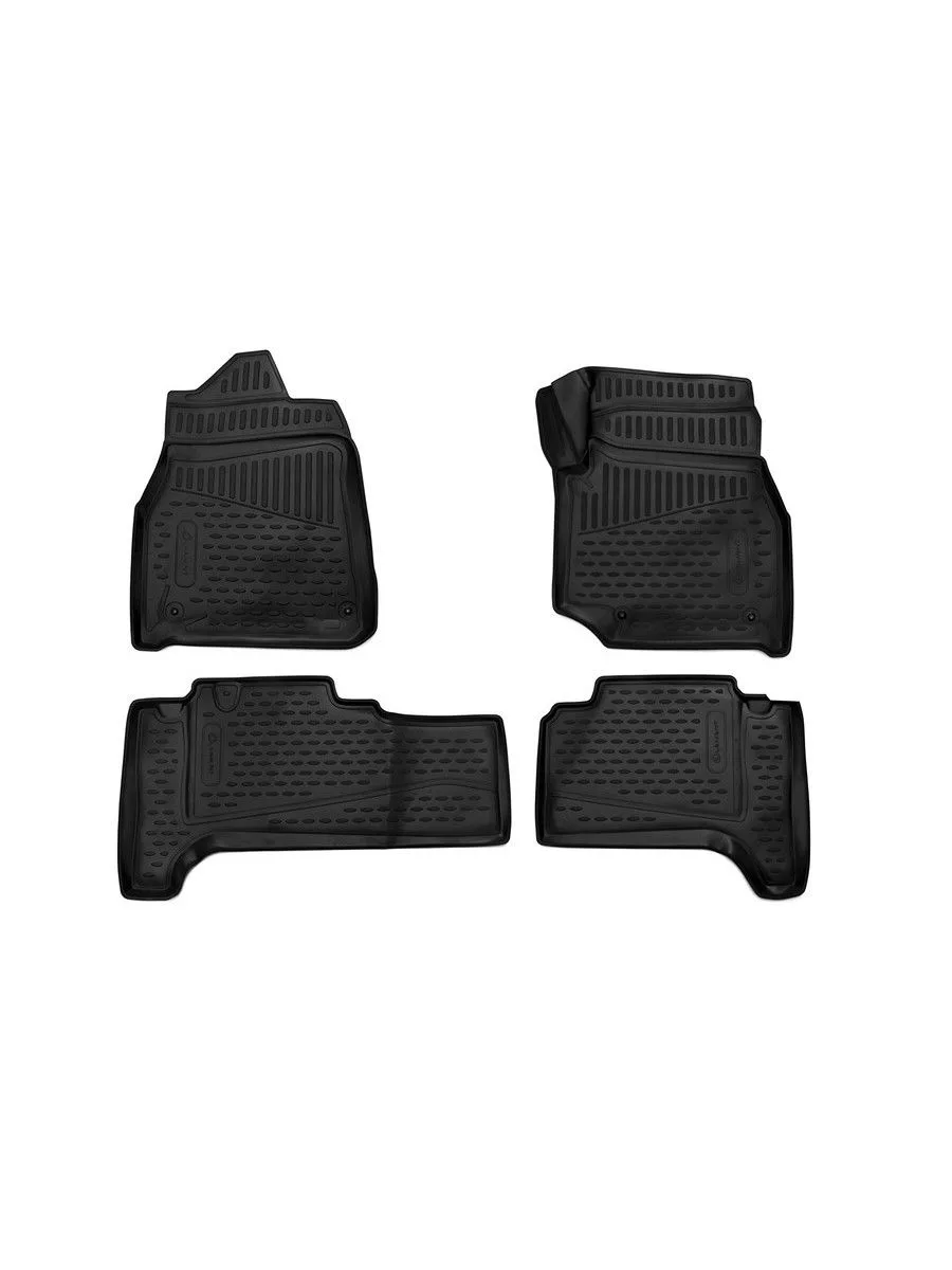 Коврики 3D в салон для TOYOTA Land Cuiser (J100), 1998-2007, правый руль 4WD, дизель, АКПП, 4 шт. (полиуретан) / Тойота Ленд крузер