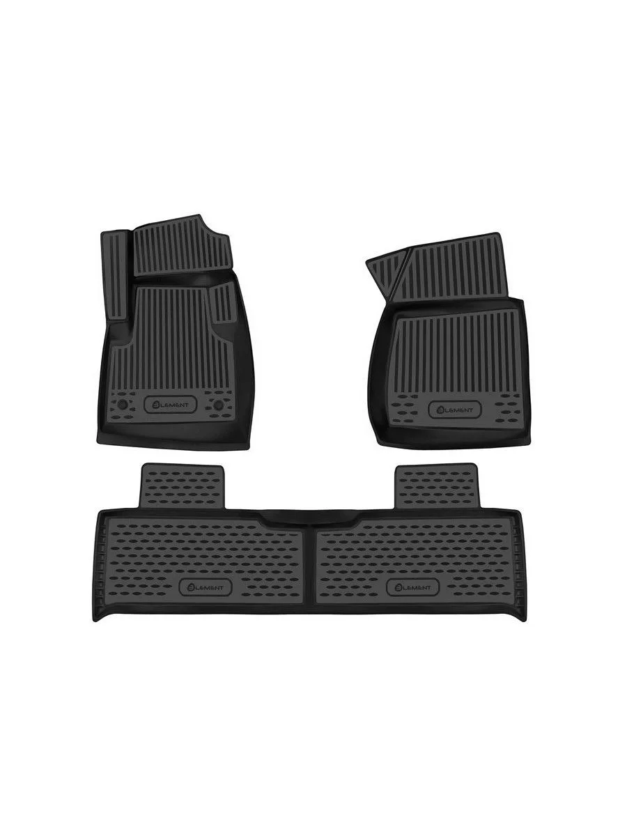 Коврики 3D в салон для УАЗ Patriot 3163 2014-2016, 3шт. (полиуретан) / Патриот