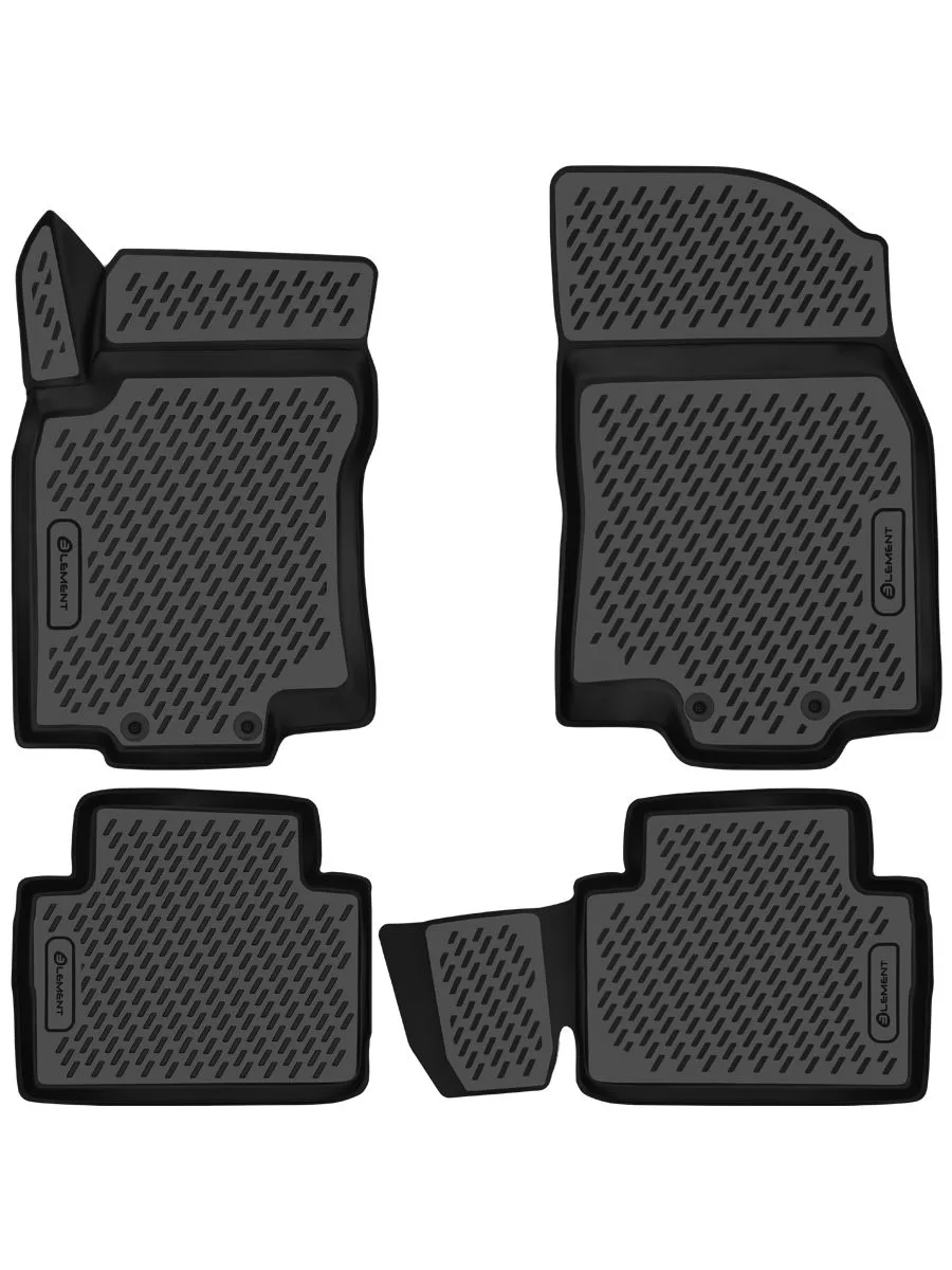 Коврики 3D в салон для NISSAN X-Trail T32 (III, IIIр), 2013-, 4 шт. (полиуретан) / Ниссан Х Трейл