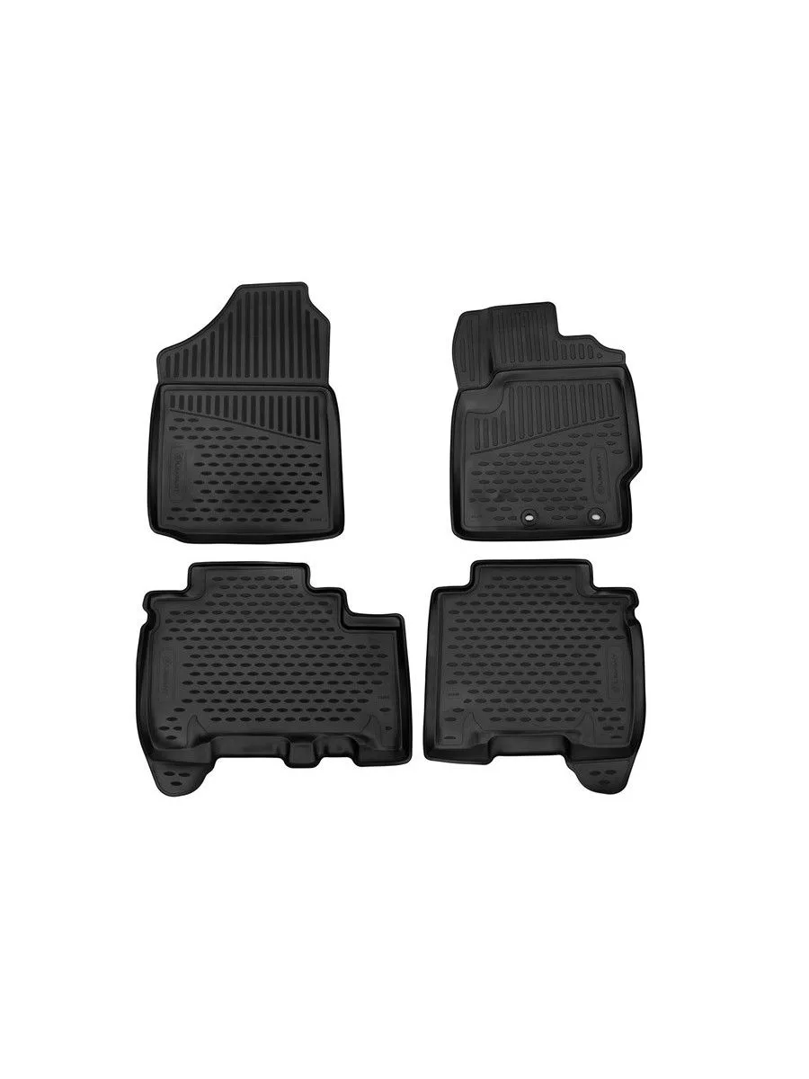 Коврики 3D в салон для TOYOTA Ractis (II) 2010-2016, 2WD, правый руль хэтчбек, 4шт. (полиуретан) / Тойота Рактис