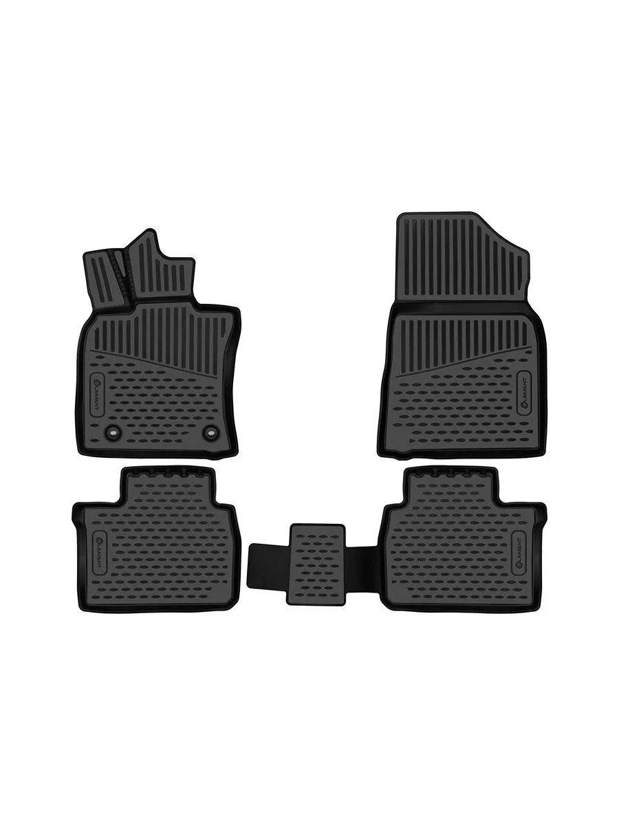 Коврики 3D в салон для TOYOTA Camry (XV80) 2024- 4шт. (полиуретан) / Тойота Камри
