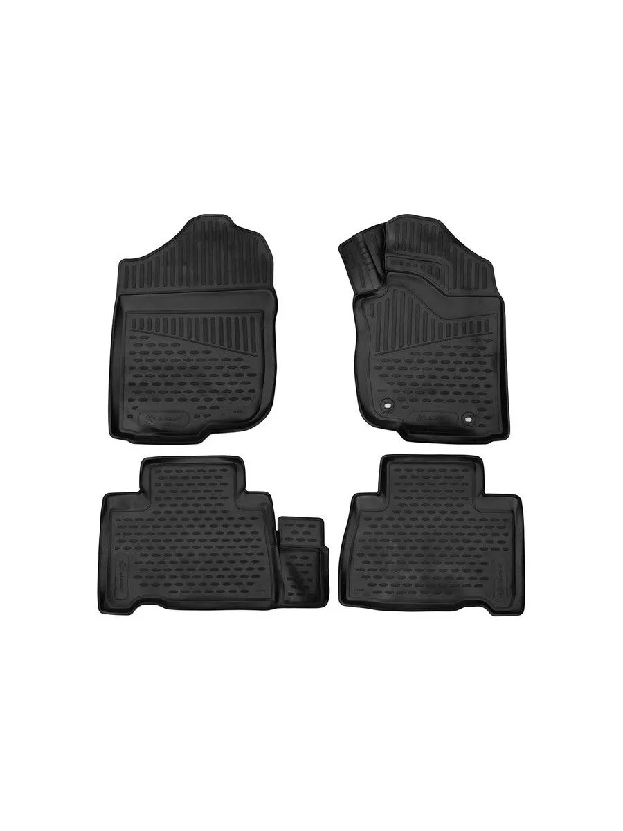 Коврики 3D в салон для TOYOTA Harrier (III, IIIr), 2013-2020, правый руль внедорожник, 4шт. (полиуретан) / Тойота Харриер