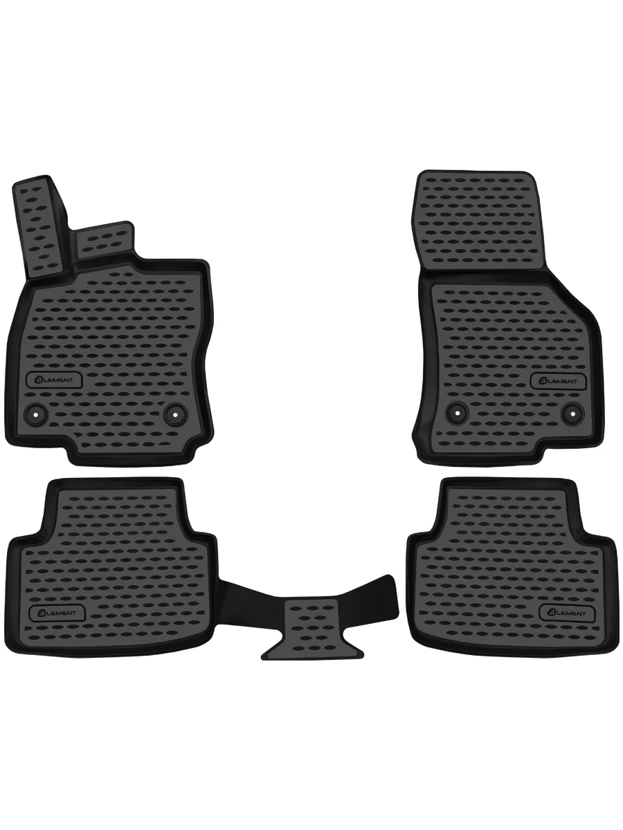 Коврики 3D в салон для SKODA Octavia (III(A7), IIIp(A7), IV(A8)), 2013-2019, 2020-, 4 шт. (полиуретан) / Шкода Октавия