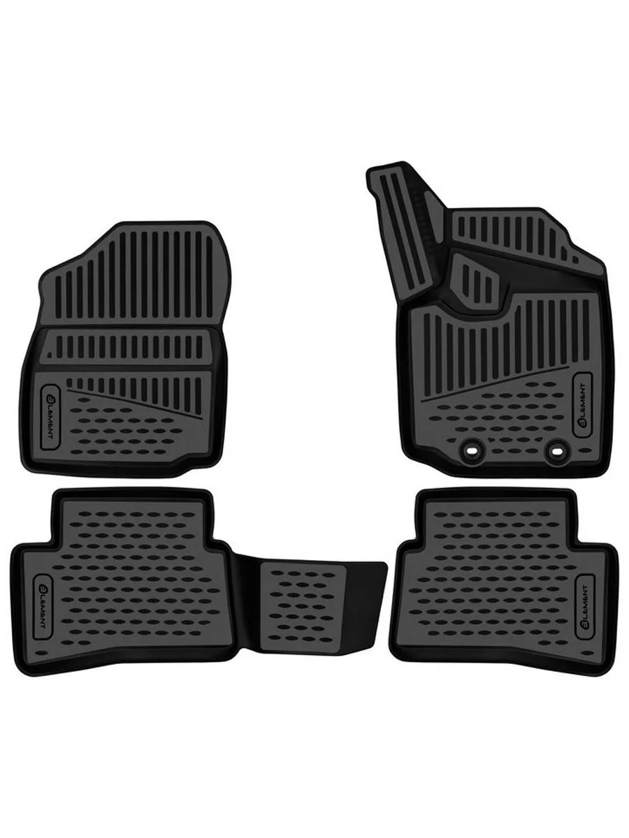 Коврики 3D в салон для TOYOTA Raize/Daihatsu Rocky 2019-, внедорожник 5 дв., 2WD/4WD бенз. и гибрид, правый руль, 4 шт. (полиуретан) / Тойота