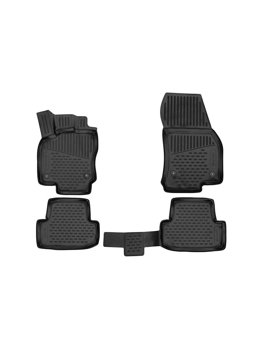 Коврики 3D в салон для SKODA Karoq, Scout 2020- внедорожник, 4шт. (полиуретан) / Шкода Карок