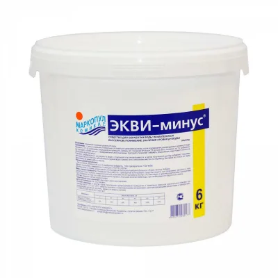 Гранулы для понижения уровня рН воды ЭКВИ-МИНУС 6 кг