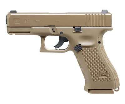 Пневматический пистолет Umarex Glock 19X (песочный, металл) 4,5 мм