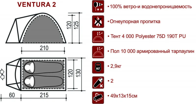 Палатка VENTURA 2