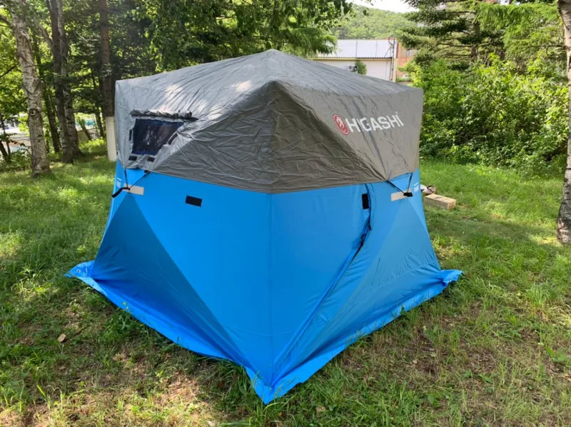 Накидка на половину палатки HIGASHI Pyramid Half tent rain cover Серый