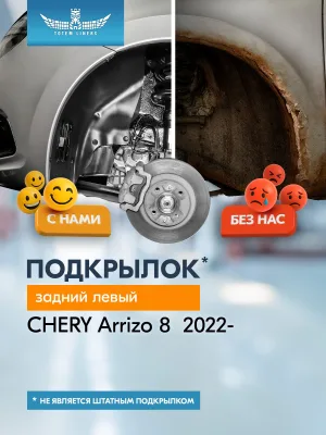 Подкрылок для CHERY Arrizo 8 2022 - Седан (задний левый) / Черри Арризо 8