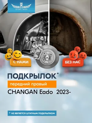 Подкрылок для CHANGAN Eado 2023 - Седан (передний правый) / Чанган Еадо