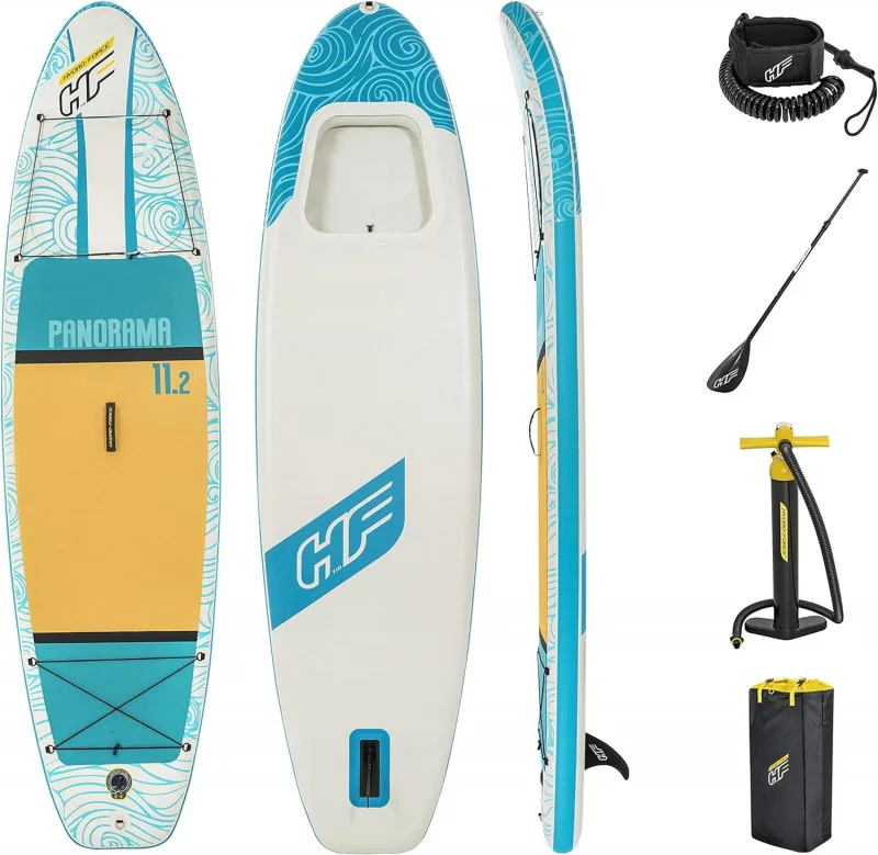 SUP-доска Bestway "Panorama" 340х89х15см, насос, весло, лиш, ремнабор, сумка, до 150кг (65363 BW)