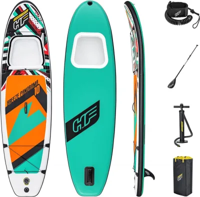 SUP-доска "Breeze Panorama" 305x84x12см, насос, весло, лиш, ремнабор, сумка, до 110кг