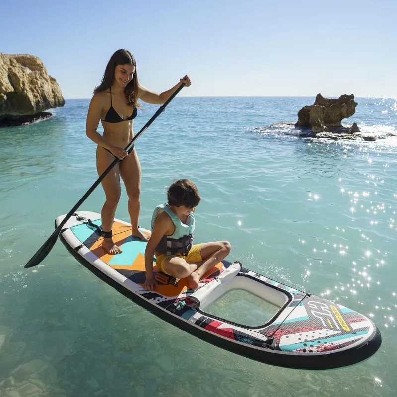 SUP-доска "Breeze Panorama" 305x84x12см, насос, весло, лиш, ремнабор, сумка, до 110кг