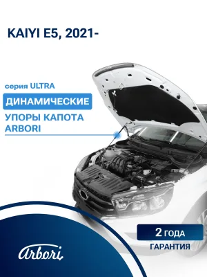 Упоры капота для KAIYI E5 2021-н.в. Arbori 2 шт. / Каию Е5