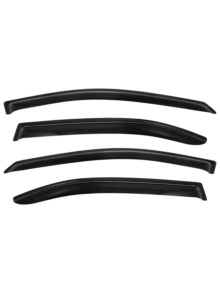 Дефлекторы боковых окон Skoda Rapid, 2012-2017, 20-, SD, / VW Polo LB, 20-, 4ч., темный / Шкода Рапид