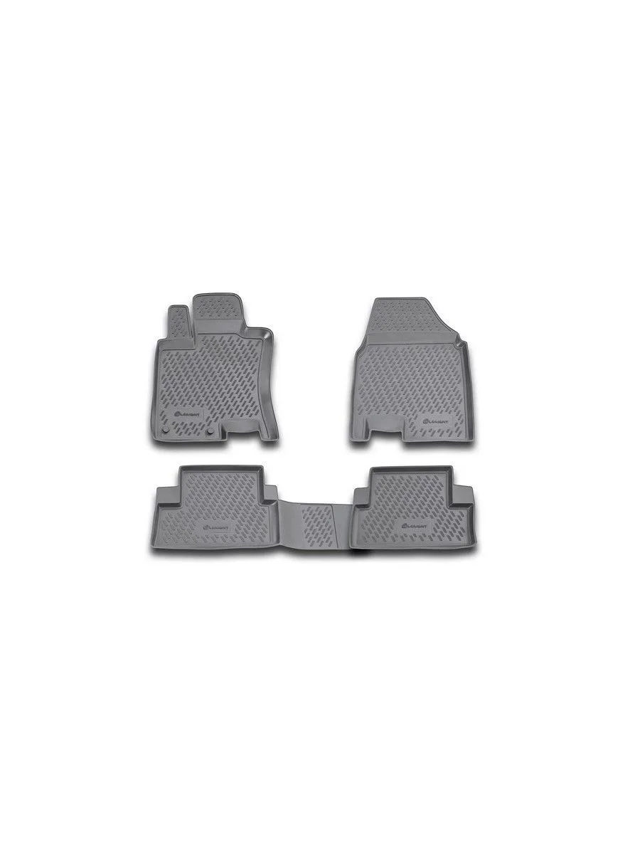 Коврики в салон 2D для NISSAN Qashqai 2007-2014 внедорожник 5 дв. Element черный полиуретан / Ниссан Кашкай